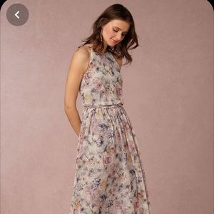BHLDN floral bridesmaid dress